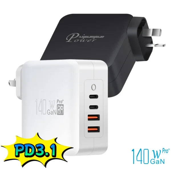 PD140CCAA 140W GaN PD3.1 USB-C-Ladegerät für MacBook Pro und leistungsstarke Laptops